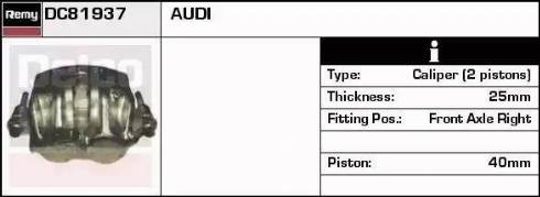 Remy DC81937 - Гальмівний супорт autocars.com.ua