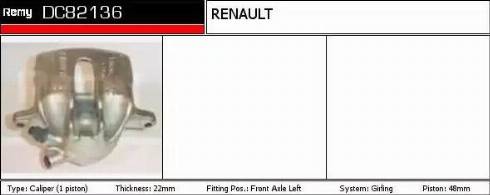 Remy DC82136 - Тормозной суппорт avtokuzovplus.com.ua