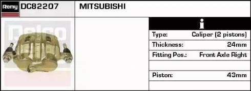 Remy DC82207 - Гальмівний супорт autocars.com.ua