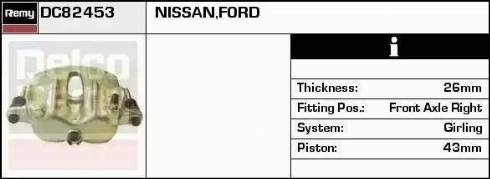 Remy DC82453 - Тормозной суппорт autodnr.net