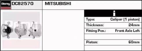Remy DC82570 - Гальмівний супорт autocars.com.ua