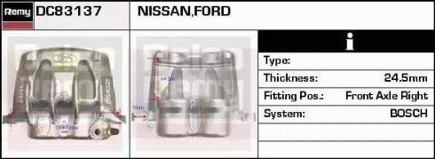 Remy DC83137 - Тормозной суппорт avtokuzovplus.com.ua
