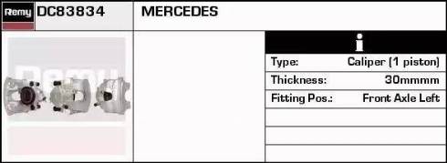 Remy DC83834 - Гальмівний супорт autocars.com.ua