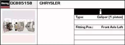 Remy DC885158 - Гальмівний супорт autocars.com.ua