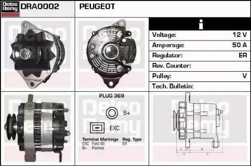 Remy DRA0002 - Генератор autocars.com.ua