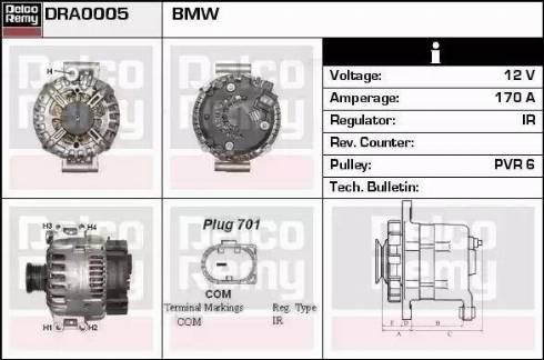 Remy DRA0005 - Генератор autocars.com.ua