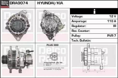 Remy DRA0074 - Генератор autocars.com.ua