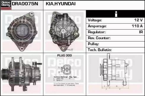 Remy DRA0075N - Генератор autocars.com.ua