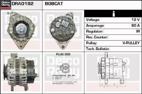 Remy DRA0192 - Генератор autocars.com.ua