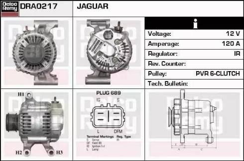 Remy DRA0217 - Генератор autocars.com.ua