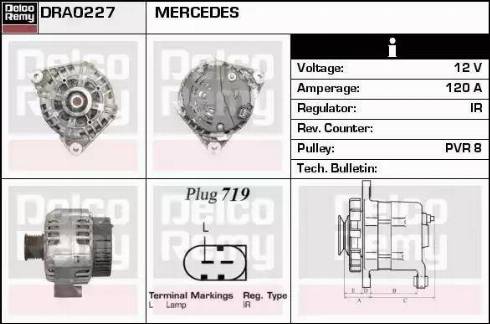 Remy DRA0227 - Генератор autocars.com.ua