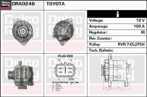 Remy DRA0246 - Генератор autocars.com.ua