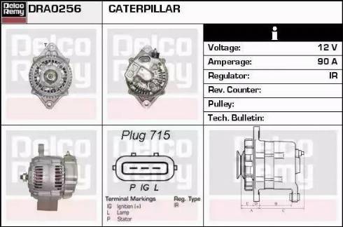 Remy DRA0256 - Генератор autocars.com.ua
