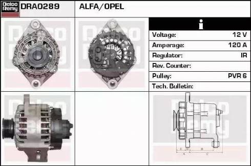 Remy DRA0289 - Генератор autocars.com.ua