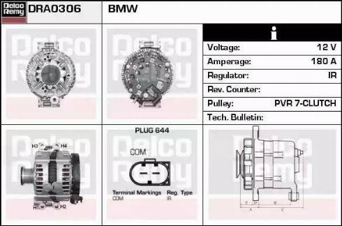 Remy DRA0306 - Генератор autocars.com.ua