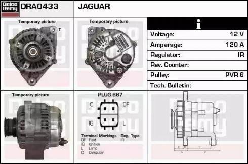 Remy DRA0433 - Генератор autocars.com.ua