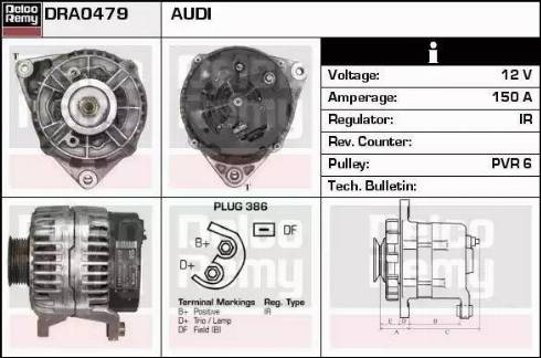 Remy DRA0479 - Генератор autocars.com.ua