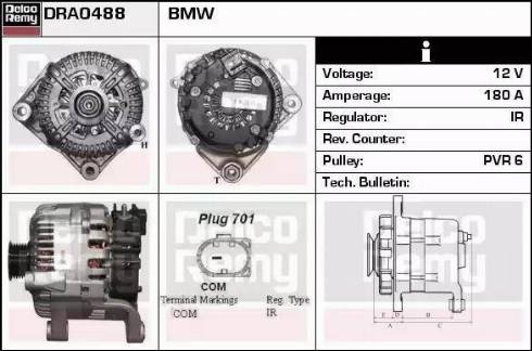 Remy DRA0488 - Генератор autocars.com.ua