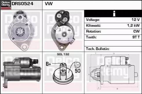 Remy DRA0546 - Генератор autocars.com.ua