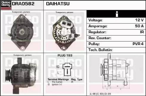 Remy DRA0582 - Генератор autocars.com.ua