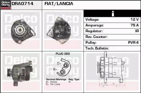 Remy DRA0714 - Генератор autocars.com.ua