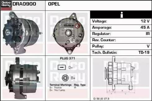 Remy DRA0900 - Генератор avtokuzovplus.com.ua