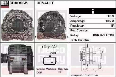 Remy DRA0965 - Генератор autodnr.net