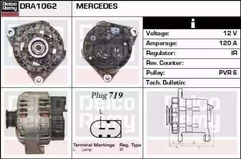 Remy DRA1062 - Генератор autocars.com.ua