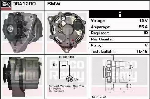 Remy DRA1200 - Генератор autocars.com.ua