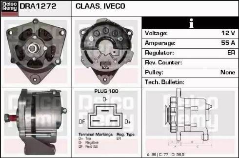 Remy DRA1272 - Генератор autocars.com.ua