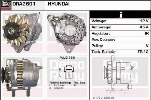 Remy DRA2601 - Генератор autocars.com.ua