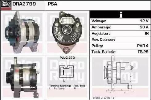 Remy DRA2793 - Генератор avtokuzovplus.com.ua