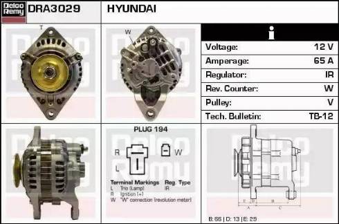 Remy DRA3029 - Генератор autocars.com.ua