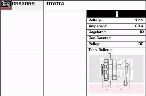 Remy DRA3059 - Генератор autocars.com.ua