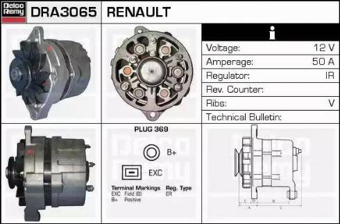 Remy DRA3065 - Генератор autocars.com.ua