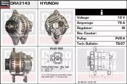 Remy DRA3143 - Генератор autocars.com.ua