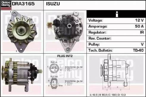 Remy DRA3165 - Генератор autocars.com.ua