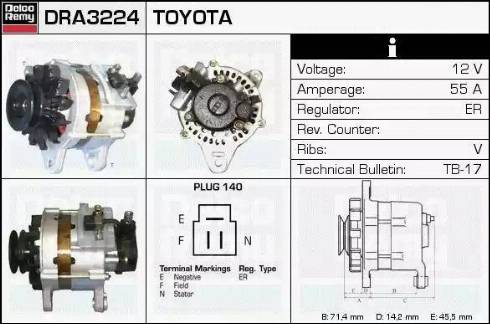 Remy DRA3224 - Генератор autocars.com.ua