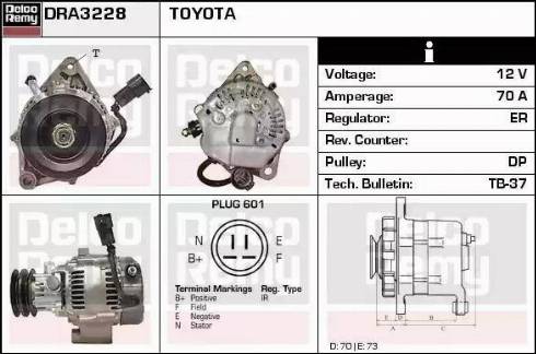 Remy DRA3228 - Генератор autocars.com.ua