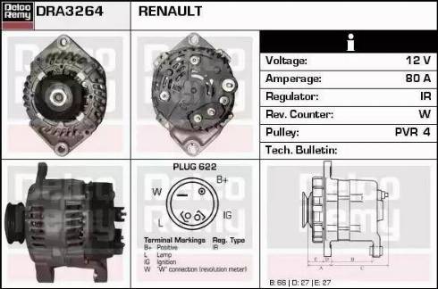 Remy DRA3264 - Генератор avtokuzovplus.com.ua