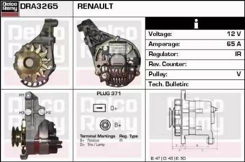 Remy DRA3265 - Генератор avtokuzovplus.com.ua