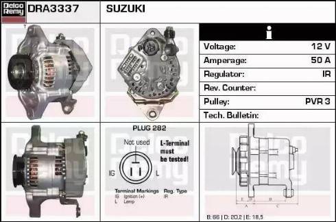 Remy DRA3337 - Генератор avtokuzovplus.com.ua