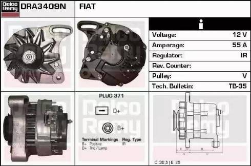 Remy DRA3409N - Генератор autodnr.net