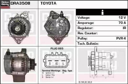 Remy DRA3508 - Генератор autocars.com.ua