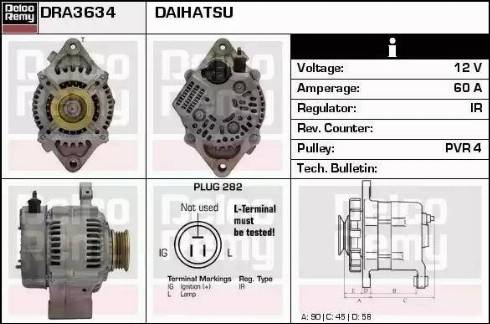 Remy DRA3634 - Генератор autocars.com.ua