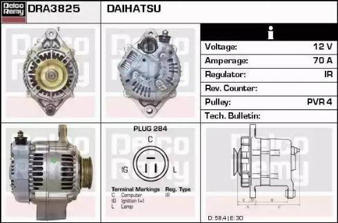 Remy DRA3825 - Генератор autocars.com.ua