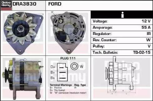 Remy DRA3830 - Генератор autocars.com.ua