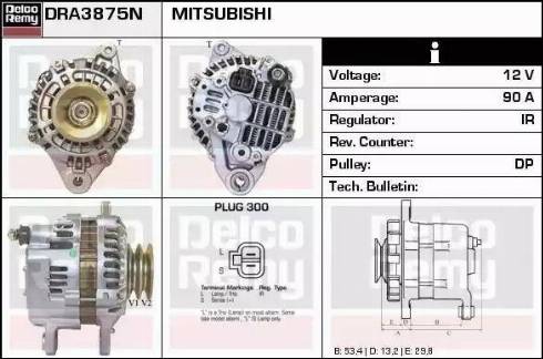 Remy DRA3875N - Генератор autocars.com.ua