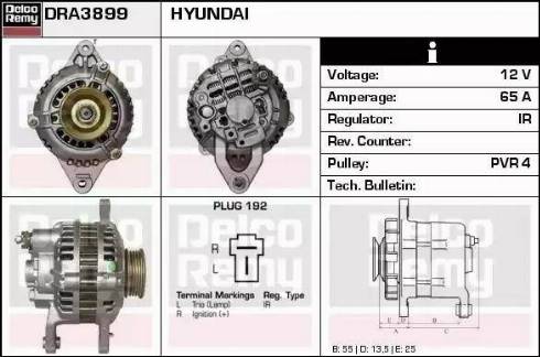 Remy DRA3899 - Генератор autocars.com.ua