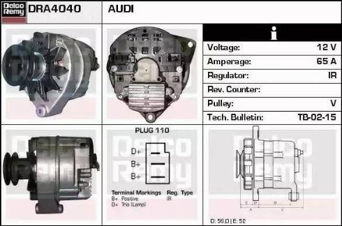 Remy DRA4040 - Генератор autocars.com.ua